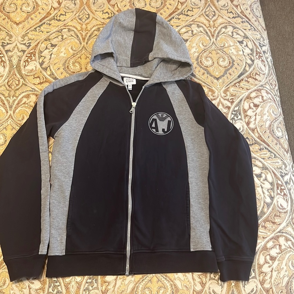 Armani Junior zip up hoodie.